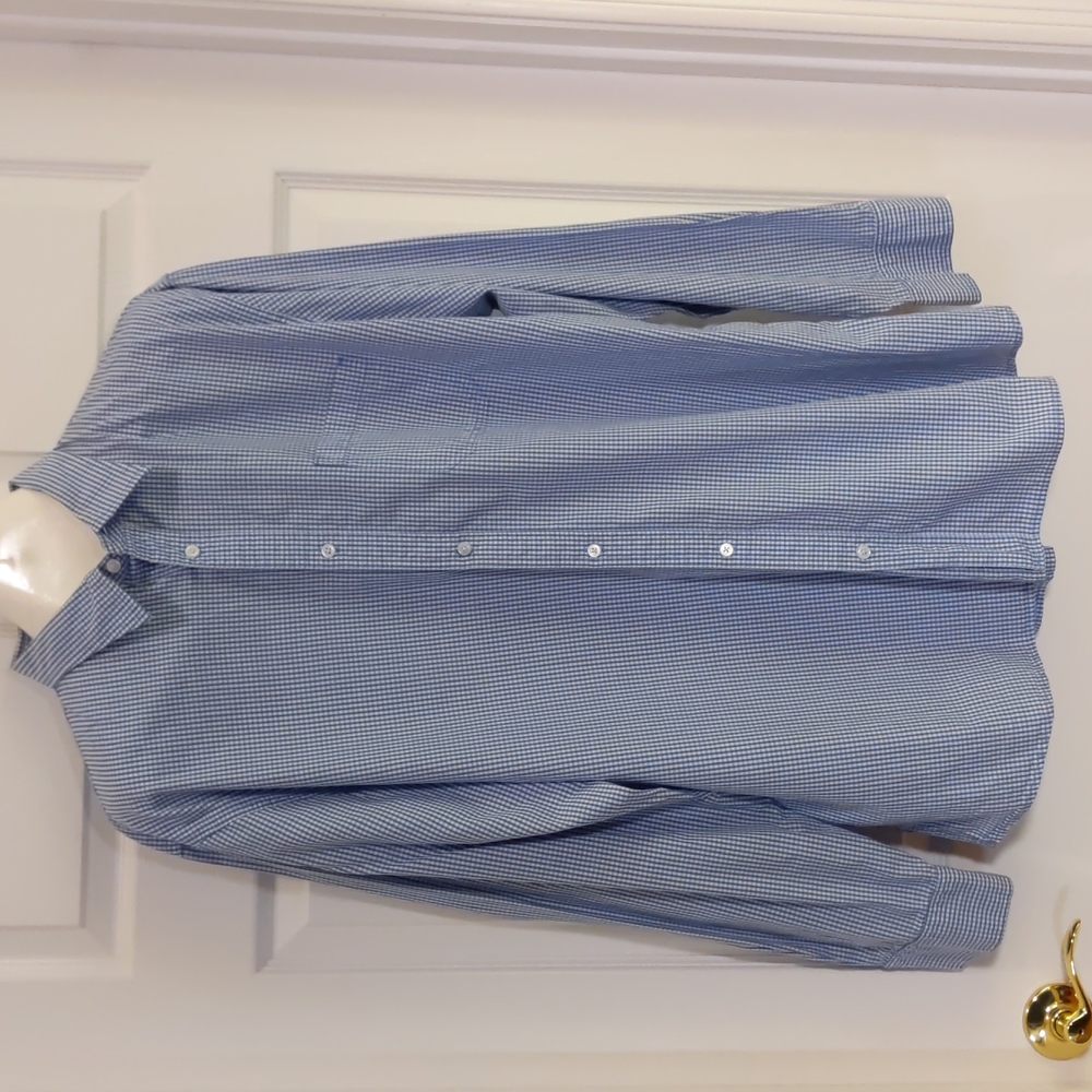 Sonoma Blue Checkered Long Sleeve Shirt XXL
